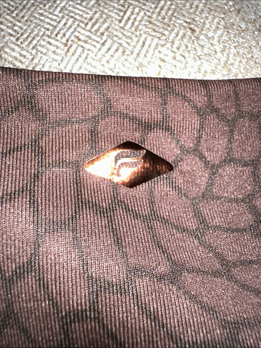 Fabletics Brown Textured Racerback Sports Bra - Picture 3 of 5
